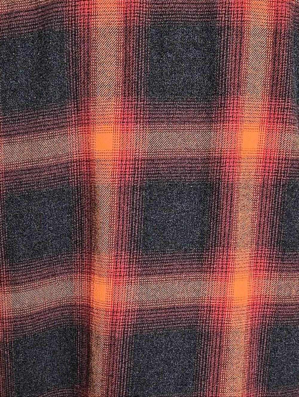 Old Navy Evermore Swiftie Boyfriend Orange Plaid Flannel Shirt M Cotton Casual - Picture 13 of 15
